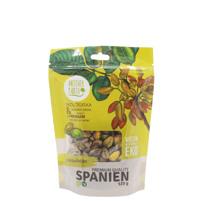 Pistaschnötter Premium Raw Ekologiska 125 g – från Mother Earth – 159 kr – hos Bodystore