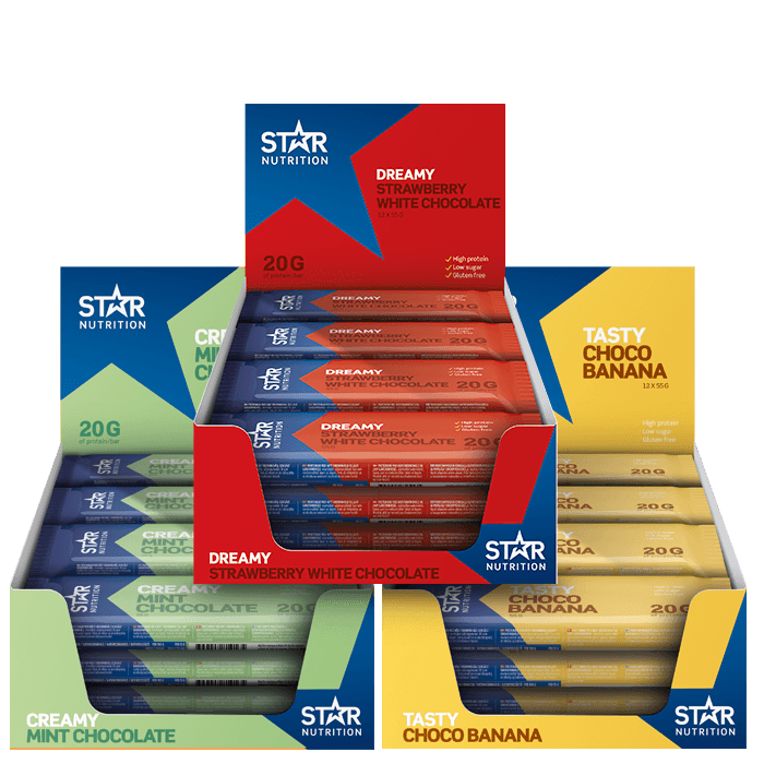 36 x Proteinbar 55g – från Star Nutrition – 619 kr – hos Bodystore
