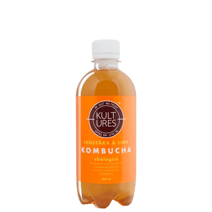 Kultures Kombucha Ginger Lime, 400 ml – från Kultures – 32 kr – hos Bodystore