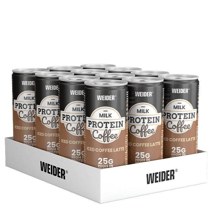12 x Weider Protein shake, 250 ml Coffee – från Weider – 299 kr – hos Bodystore