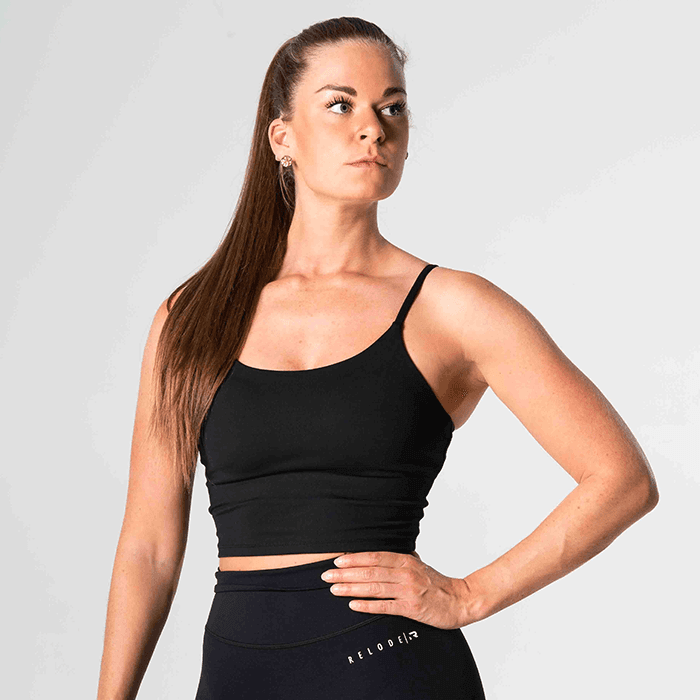 Relode Core Crop Top, Black – från Relode – 337 kr – hos Bodystore