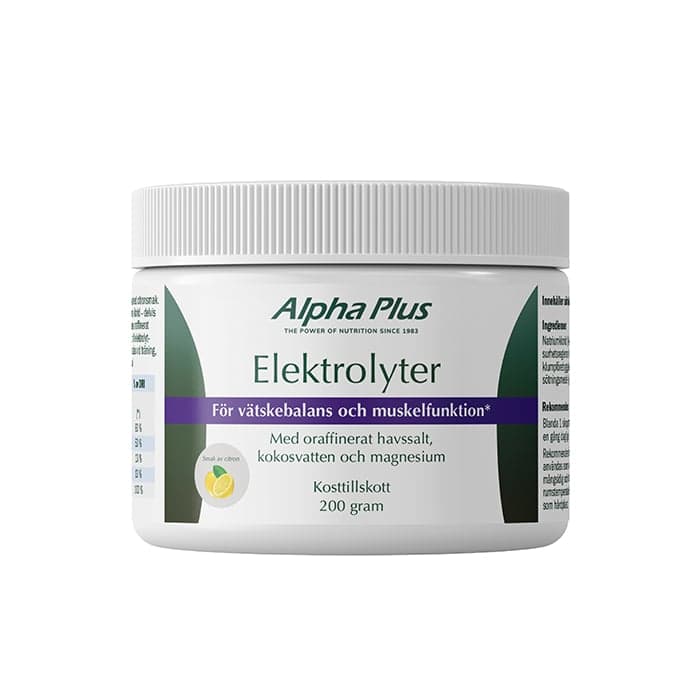 Elektrolyter 200 g Citronsmak – från Alpha Plus – 209 kr – hos Bodystore