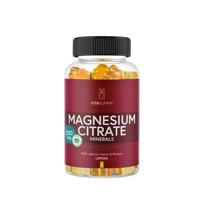 Magnesiumcitrat Gummies Citron 60 st – från VITAYUMMY – 197 kr – hos Bodystore