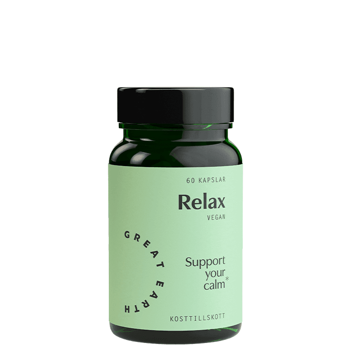 Relax 60 kapslar – från Great Earth – 219 kr – hos Bodystore