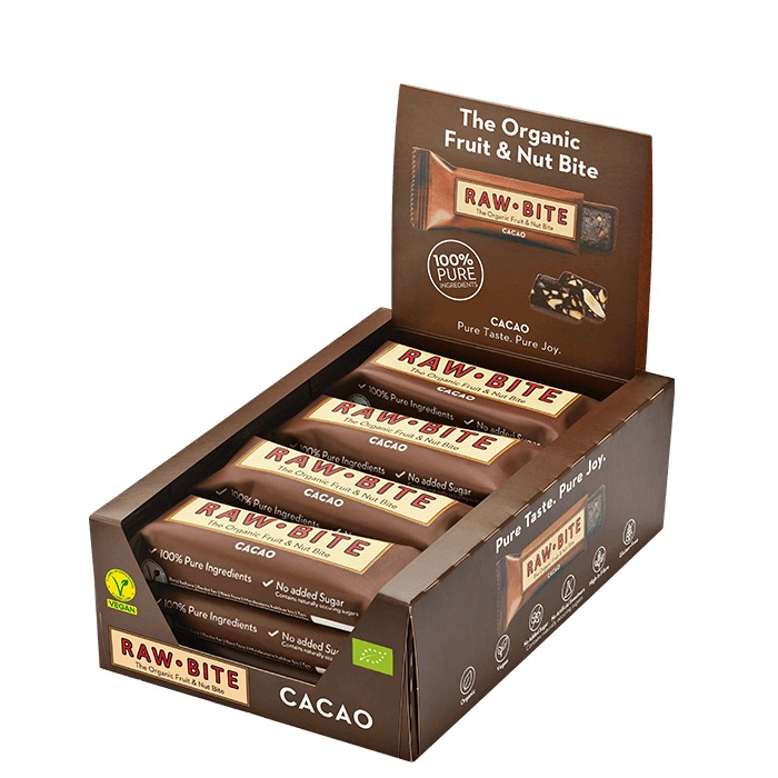 12 x Frukt & Nötbar 50 g – från Rawbite – 259 kr – hos Bodystore