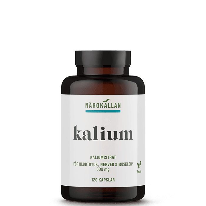Kaliumcitrat 120 kapslar – från Närokällan – 149 kr – hos Bodystore