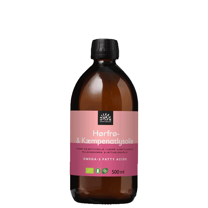 Linfrö och Nattljusolja 500 ml – från Urtekram – 169 kr – hos Bodystore