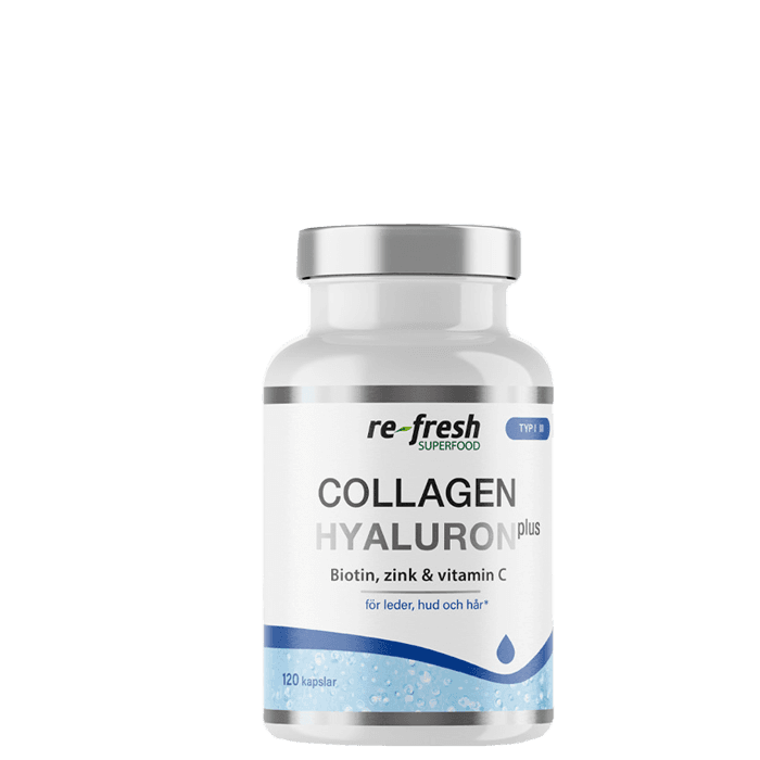 Collagen Hyaluron Plus 120 kapslar – från Re-Fresh Superfood – 199 kr – hos Bodystore