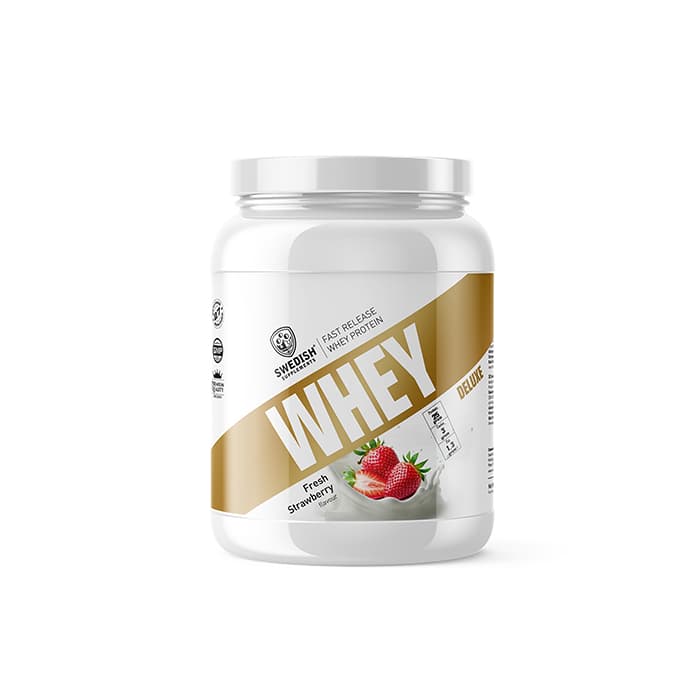 Whey Deluxe Vassleprotein 900 g – från Swedish Supplements – 669 kr – hos Bodystore