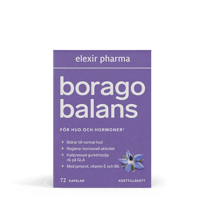 Borago Hud & Hormoner 72 kapslar – från Elexir Pharma – 283 kr – hos Bodystore