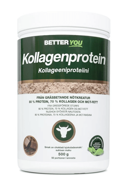 Kollagenprotein Choklad 500 g – från Better You – 479 kr – hos Bodystore