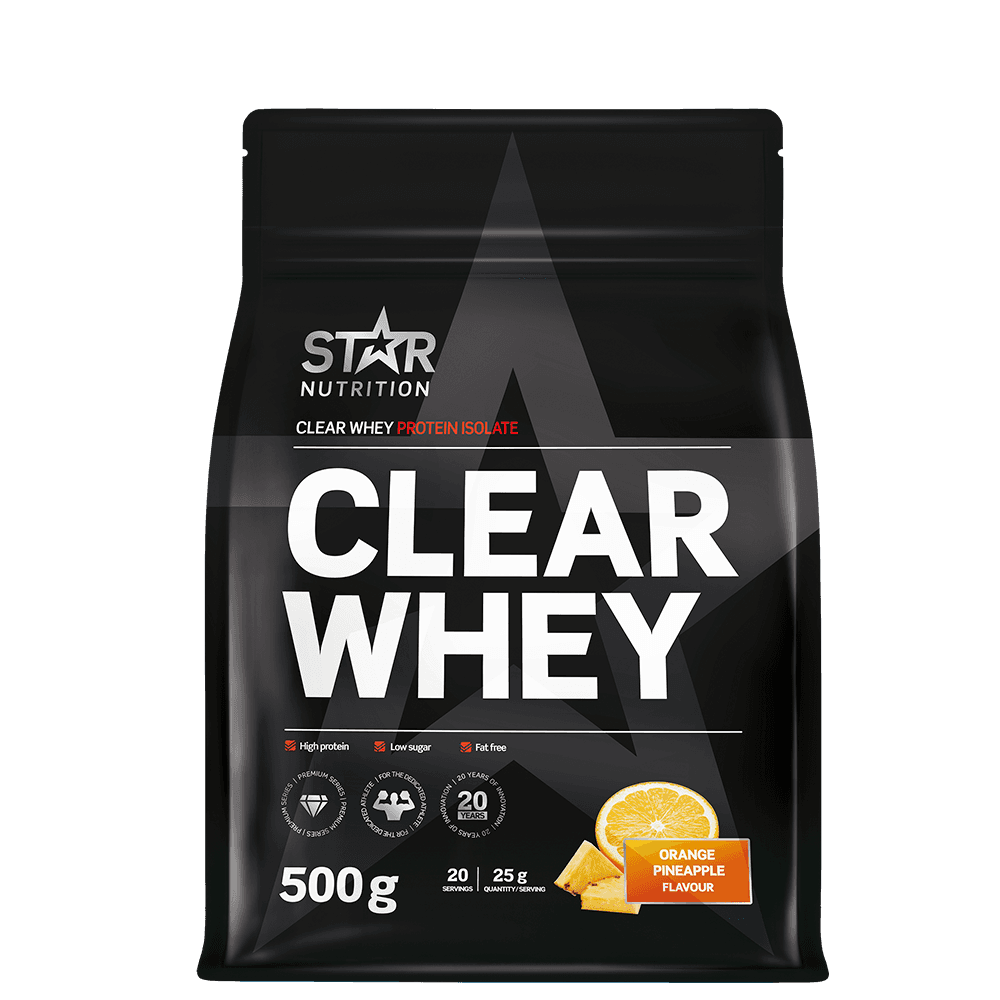 Clear Whey Vassleprotein 500 g – från Star Nutrition – 279 kr – hos Bodystore