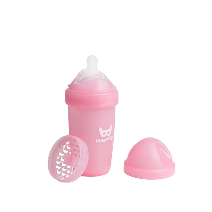 Nappflaska 240 ml Rosa – från Herobility – 119 kr – hos Bodystore