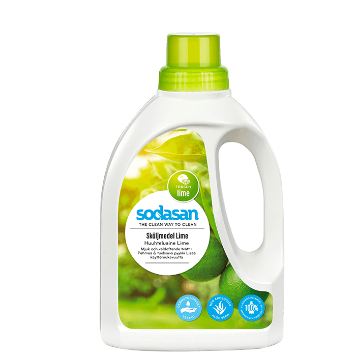 Sköljmedel Lime 750 ml – från Sodasan – 34 kr – hos Bodystore