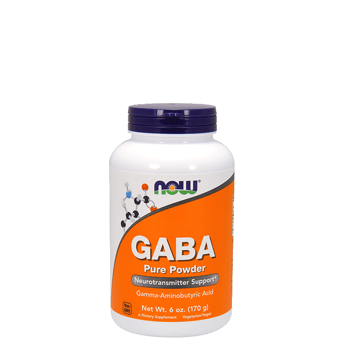 GABA Pure Pulver 170 g från Now Foods – köp hos Bodystore