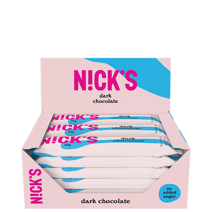 15 x NICKS Chokladbars 25 g – från Nicks – 179 kr – hos Bodystore