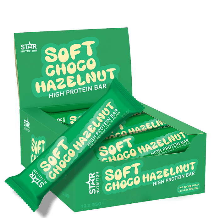 12 x Soft Proteinbar 55 g – från Star Nutrition – 239 kr – hos Bodystore