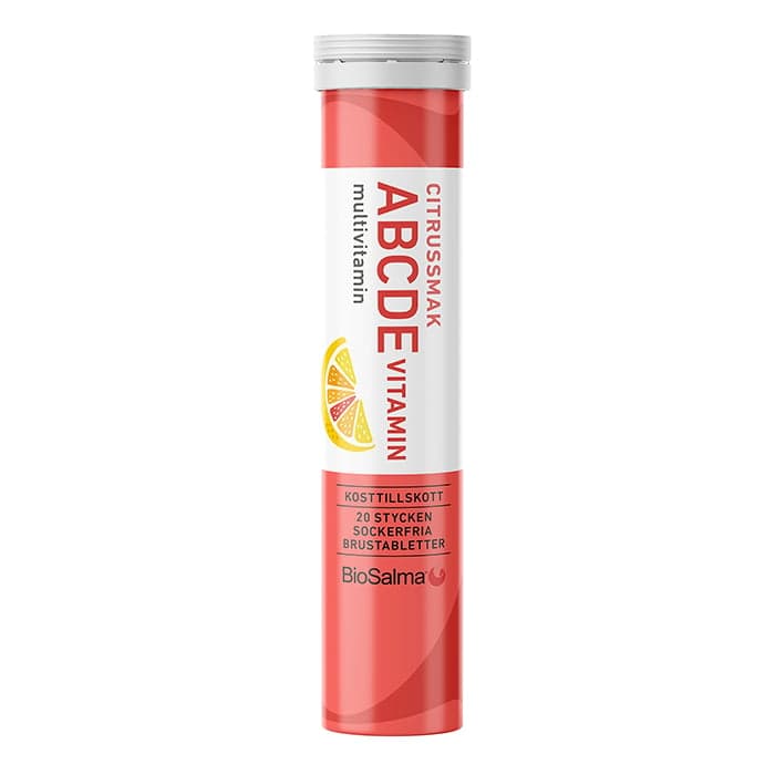 ABCDE-vitamin Citrus 20 brustabletter – från BioSalma – 16 kr – hos Bodystore