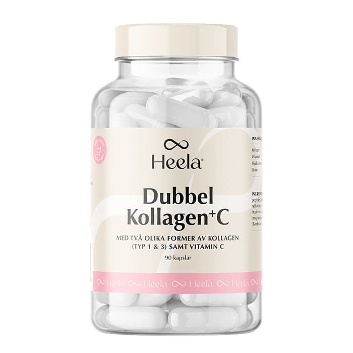 Dubbel Kollagen + C 90 kapslar – från Heela – 155 kr – hos Bodystore