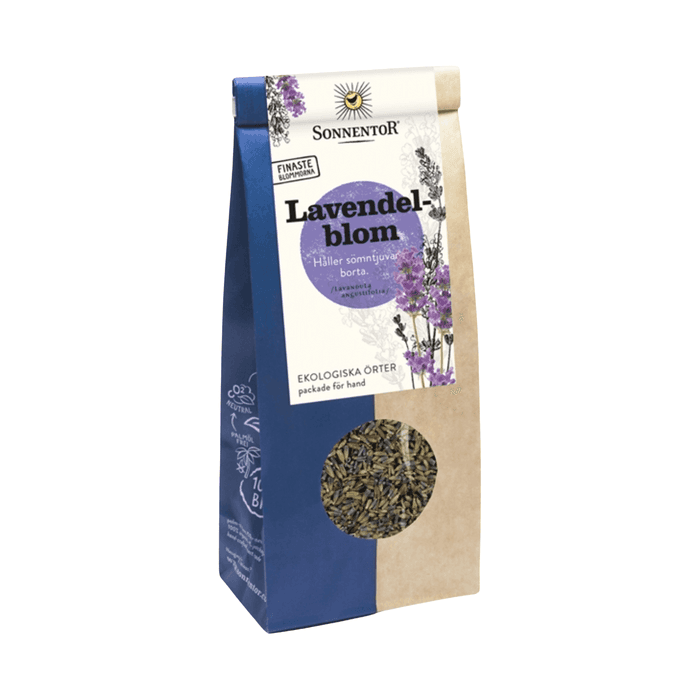 Lavendelblommor Torkade Ekologiska 70g – från Sonnentor – 74 kr – hos Bodystore