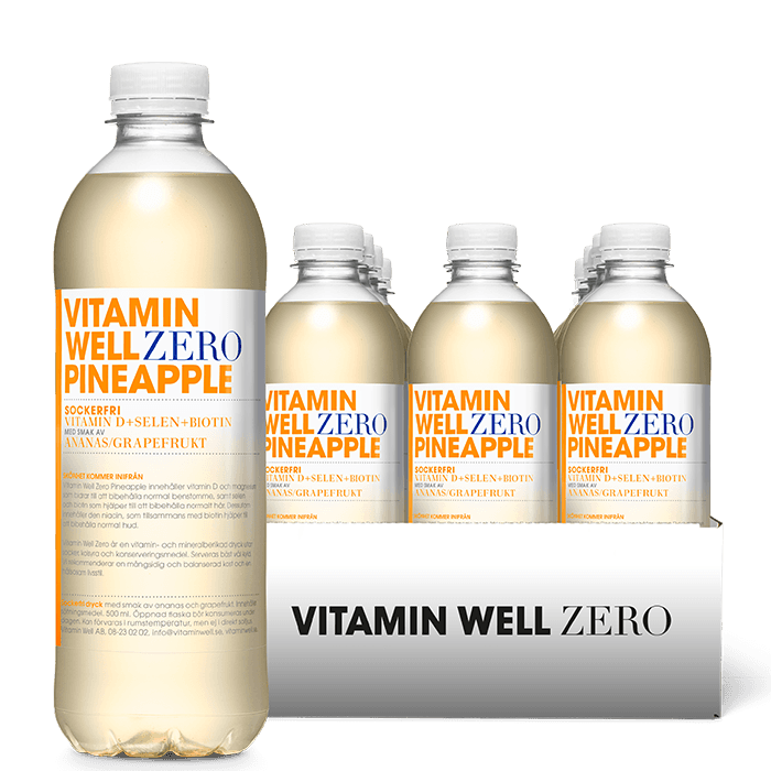 12 x Vitamin Well Zero Vitamindryck 500 ml – från Vitamin Well – 239 kr – hos Bodystore