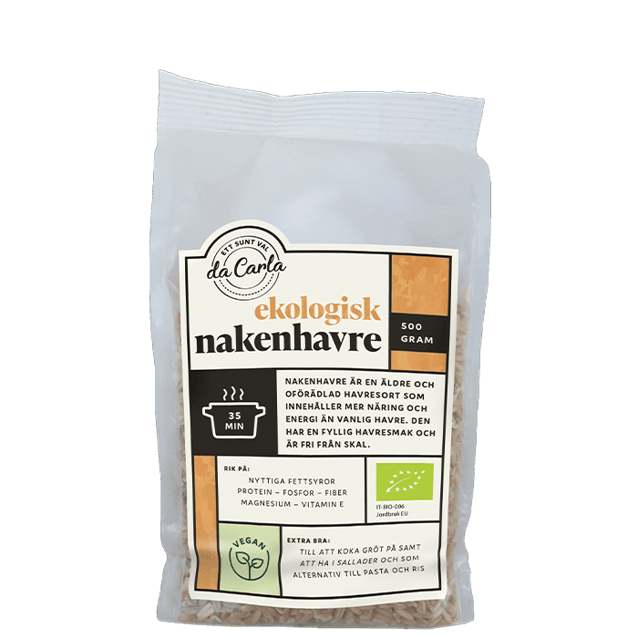 Nakenhavre 500 g – från Da Carla – 35 kr – hos Bodystore
