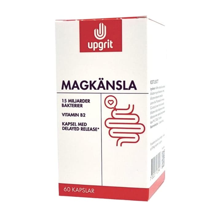 Magkänsla Mjölksyrabakterier 60 kapslar – från Upgrit – 345 kr – hos Bodystore