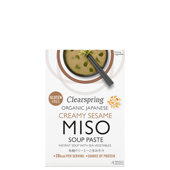 Misosoppa Creamy Sesame 4x15 g – från Clearspring – 63 kr – hos Bodystore