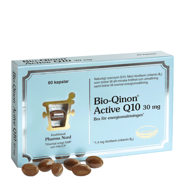 Bio-Qinon Active Q10 30 mg 60 kapslar från Pharma Nord – köp hos Bodystore