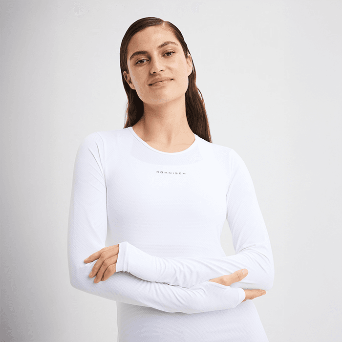 Jacquard Långärmad Vit – från Röhnisch – 499 kr – hos Bodystore