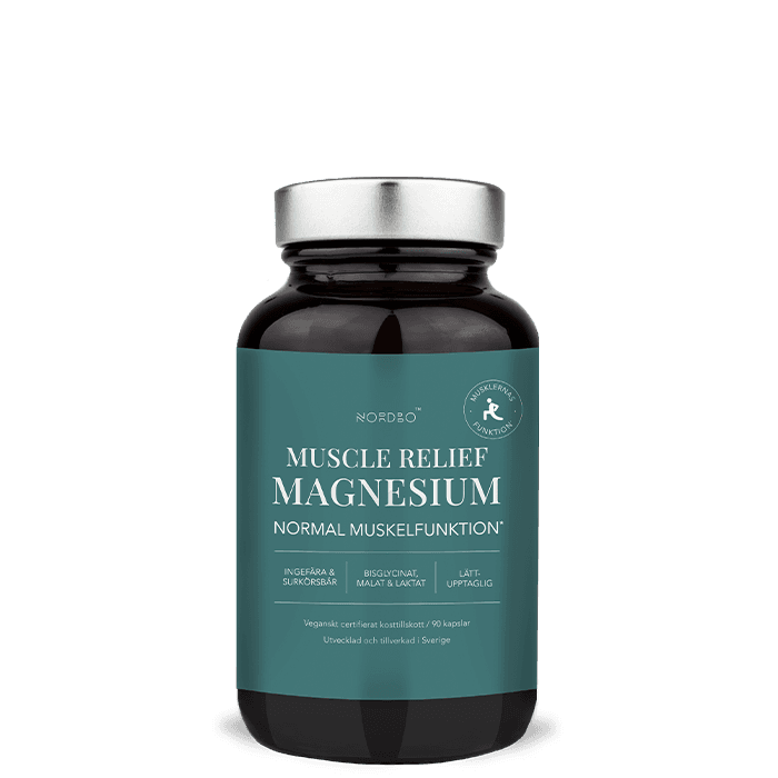 Muscle Relief Magnesium 90 kapslar – från Nordbo – 259 kr – hos Bodystore