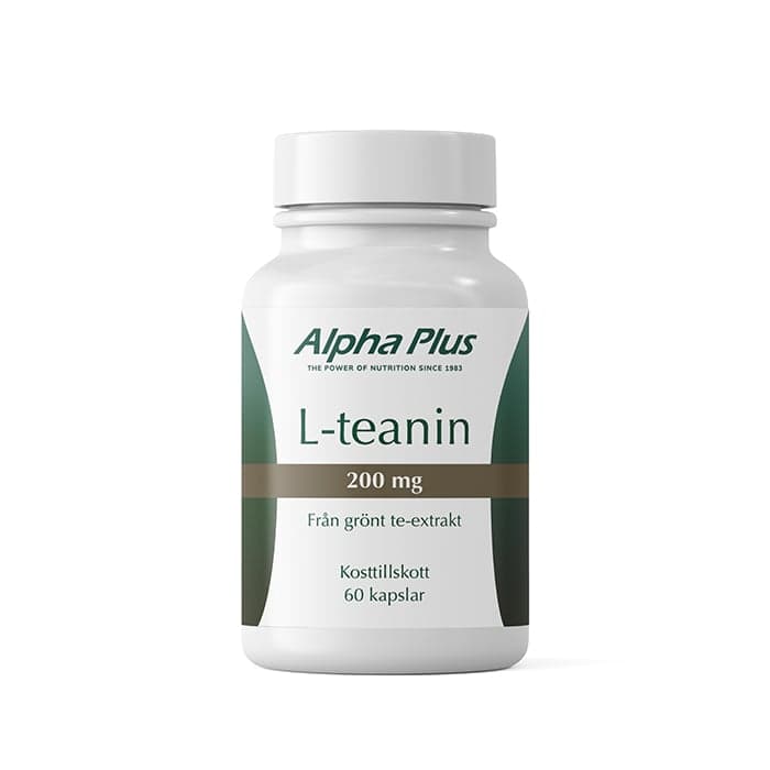 L-teanin 200 mg 60 kapslar – från Alpha Plus – 329 kr – hos Bodystore