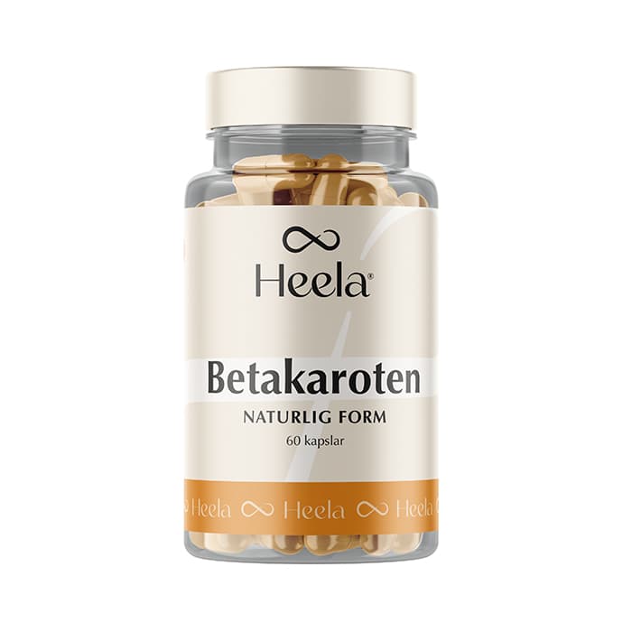 Betakaroten 60 kapslar – från Heela – 135 kr – hos Bodystore