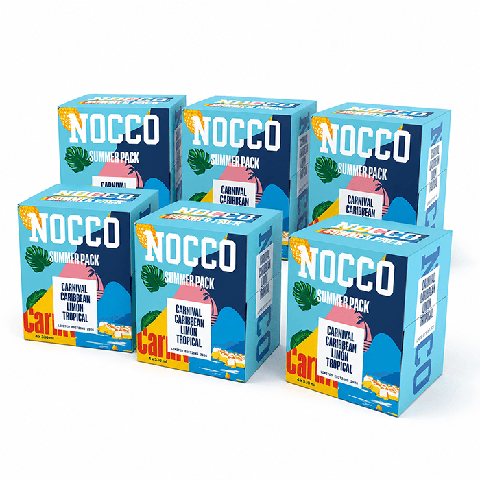 NOCCO Summer 4-Pack 330 ml Limited Edition X 6 – från NOCCO – 519 kr – hos Bodystore