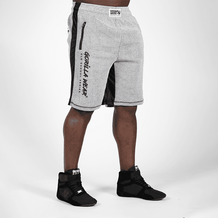 Augustine Old School Shorts, Grey – från Gorilla Wear – 449 kr – hos Bodystore