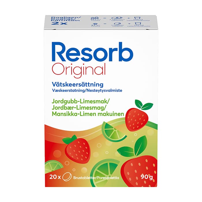 Original 20 st brustabletter – från Resorb® – 65 kr – hos Bodystore