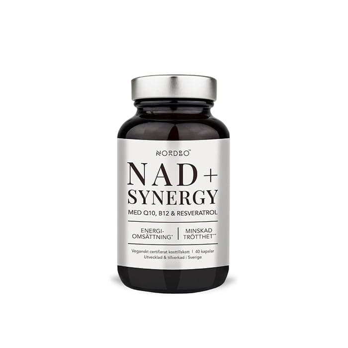NAD+ Synergy 40 kapslar – från Nordbo – 399 kr – hos Bodystore