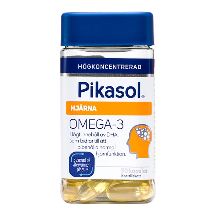 Omega-3 Hjärna 50 kapslar – från Pikasol – 259 kr – hos Bodystore