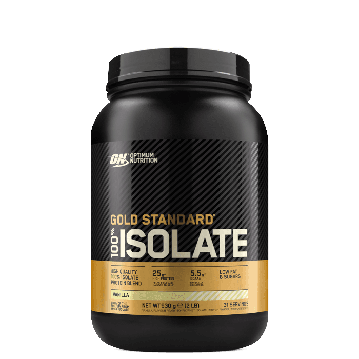 Gold Standard 100% Isolate Vassleproteinisolat 930 g – från Optimum Nutrition – 499 kr – hos Bodystore