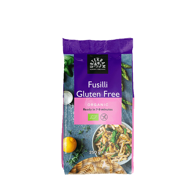 Fusilli Pasta Glutenfri 250 g – från Urtekram – 29 kr – hos Bodystore