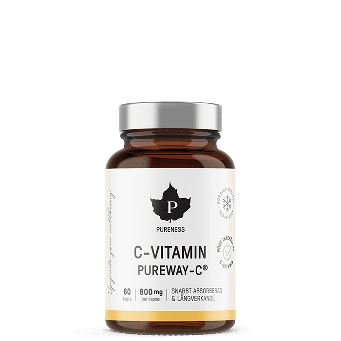 Pureway C-vitamin Långverkande 60 kapslar från Pureness – köp hos Bodystore