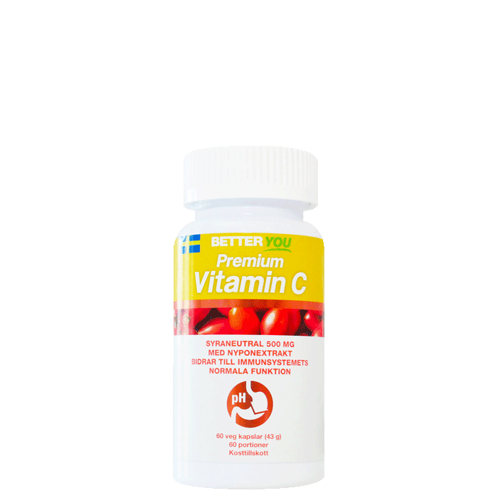 Premium Vitamin C 60 kapslar från Better You – köp hos Bodystore