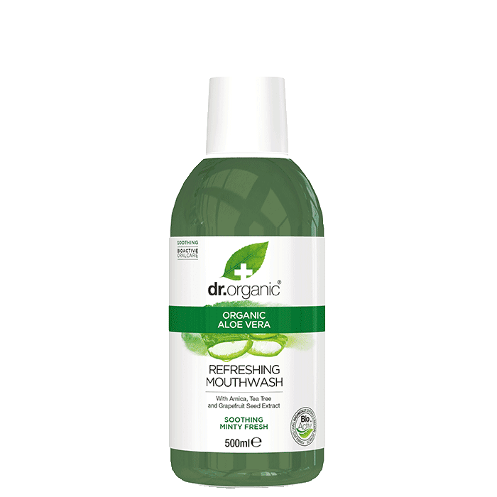 Aloe Vera Munskölj 500 ml – från Dr Organic – 105 kr – hos Bodystore