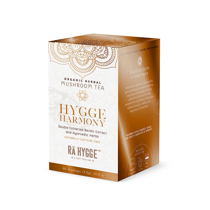 Örtte Hygge Harmony med Reishi extrakt 16 påsar EKO – från Rå Hygge – 79 kr – hos Bodystore
