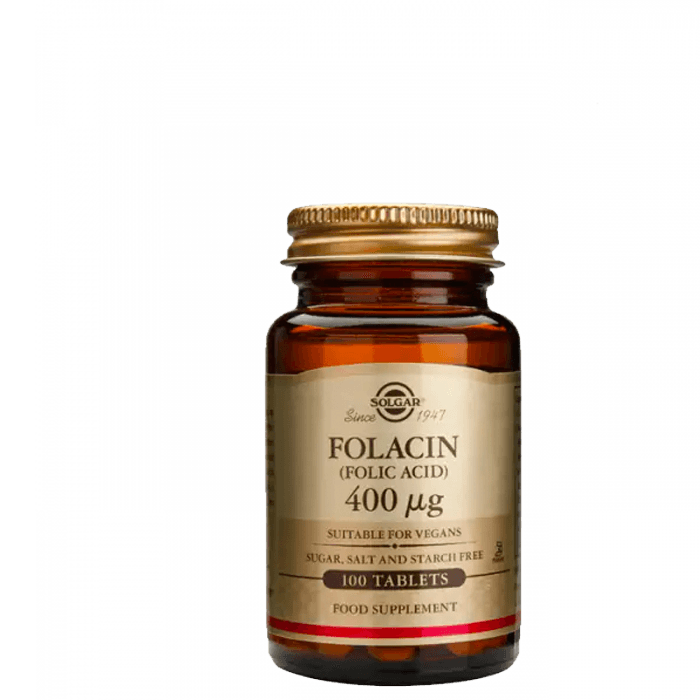 Folsyra 400 mcg 100 tabletter – från Solgar – 79 kr – hos Bodystore