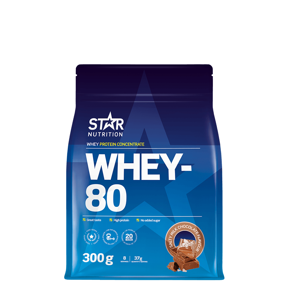 Whey-80 Vassleprotein 1 kg – från Star Nutrition – 399 kr – hos Bodystore