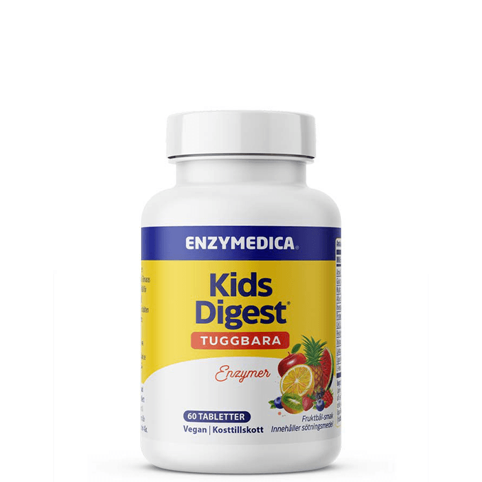 Digest Kids Chewable 60 tabletter – från Enzymedica – 160 kr – hos Bodystore