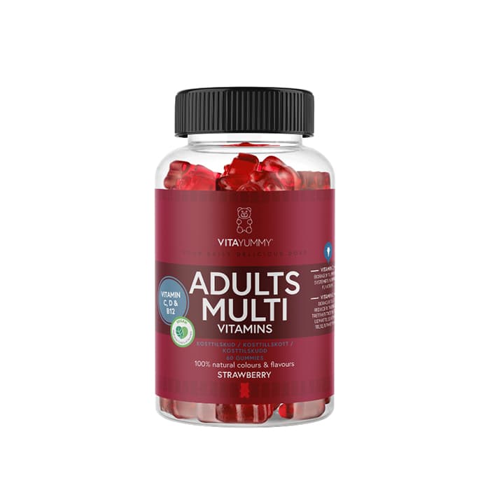 Multivitamin Vuxen Gummies Jordgubb 60 st – från VITAYUMMY – 197 kr – hos Bodystore