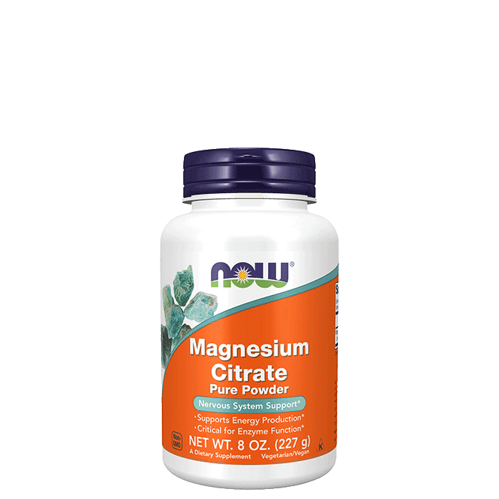 Magnesium Citrate Pure Pulver 227 g – från Now Foods – 289 kr – hos Bodystore