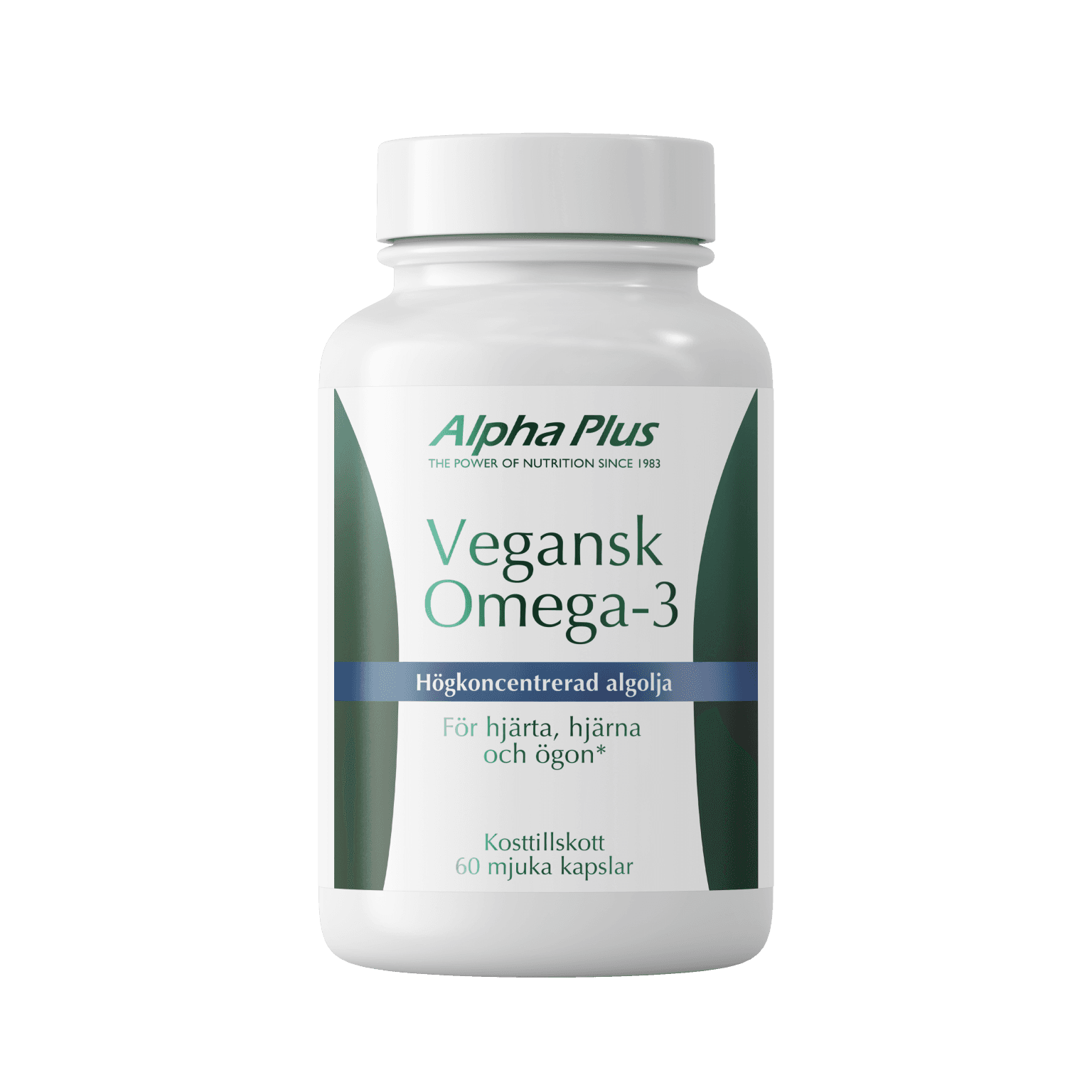 Vegansk Omega-3 (Algolja) 60 mjuka kapslar – från Alpha Plus – 249 kr – hos Bodystore
